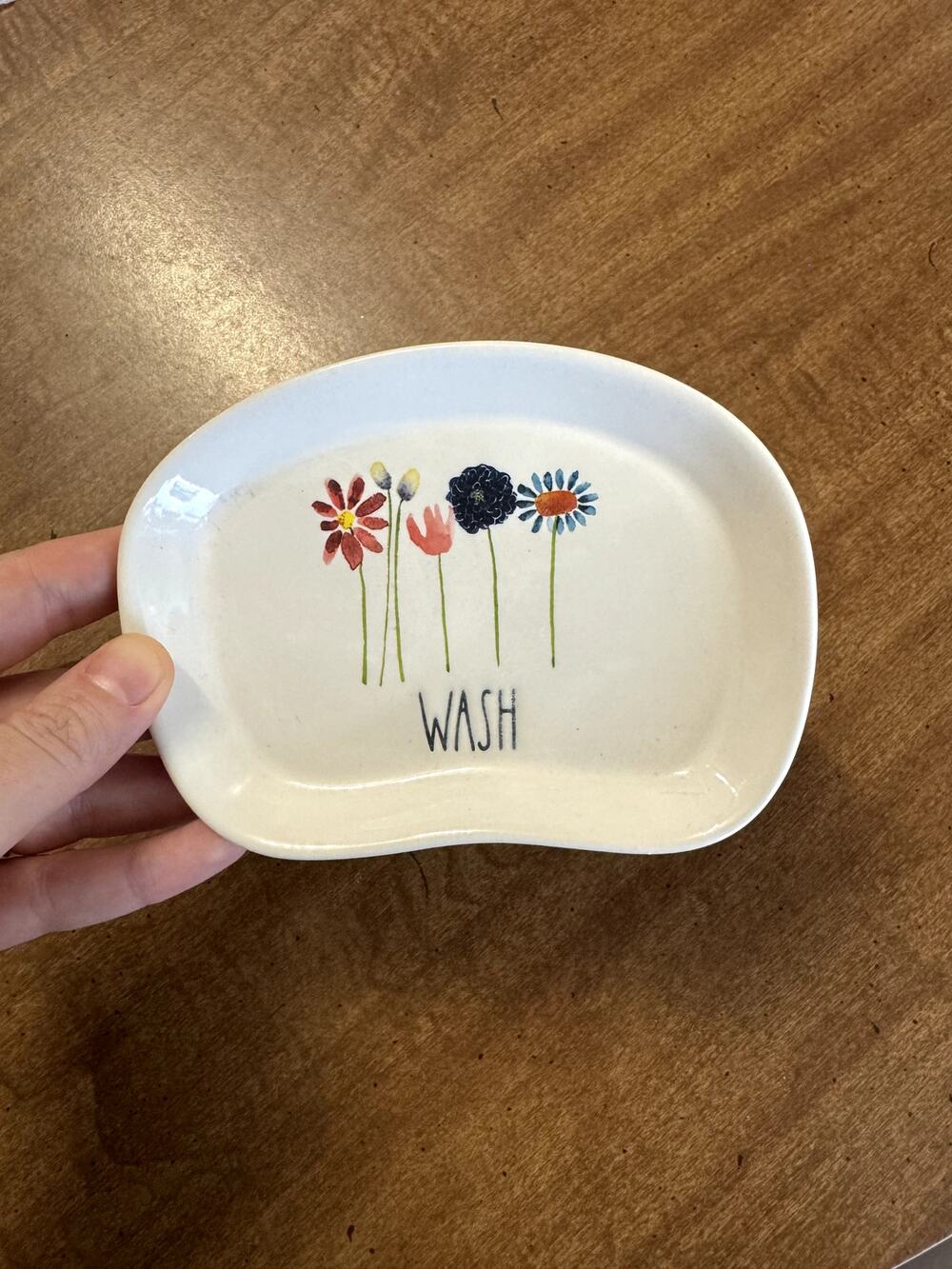 Rae Dunn Floral WASH Bathroom Dish